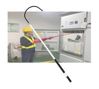 Seguridad Aislada De Alto Voltaje,Gancho De Rescate Aislado En Forma De U,Herramientas De Electricista Aisladas Contra Incendios,Aberturas De 16,5 Pulgadas(Color 1,200cm)