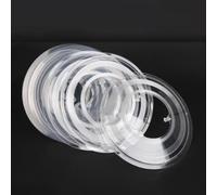 Seguridad Cadena para MTB y Ruta 135mm Seguridad Cadena para | Plástico ABS transparente, ajuste 135mm, hub 54mm, ligero 20g, evita atascos de cadena(6PCS)