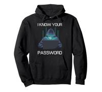 Seguridad Cibernética Contraseña Humor Hacker Ético IT Pro Meme Sudadera con Capucha