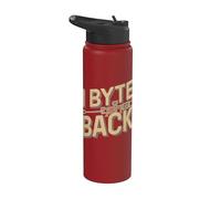 Seguridad cibernética Funny Hacker - I Byte Back Stainless Steel Insulated Water Bottle