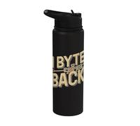 Seguridad cibernética Funny Hacker - I Byte Back Stainless Steel Insulated Water Bottle