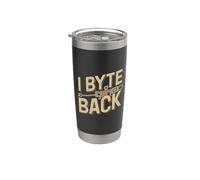 Seguridad cibernética Funny Hacker - I Byte Back Vaso térmico de acero inoxidable de doble pared
