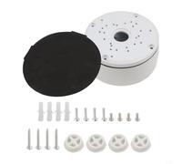 Seguridad de aluminio para caja de conexiones de cámara con base profunda y gestión de cables integrada para configuración confiable del sistema CCTV (12 cm)