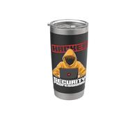 Seguridad de hackers Profesional Ciberseguridad Informática Vaso térmico de acero inoxidable de doble pared