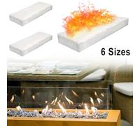Seguridad de la chimenea con 3pcs fibras de silicato de magnesio y calcio para un tiempo de combustión más largo (30×10×1CM)