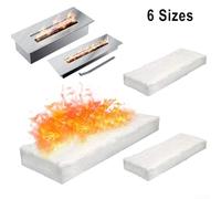 Seguridad de la chimenea con 3pcs fibras de silicato de magnesio y calcio para un tiempo de combustión más largo (30×20×3CM)