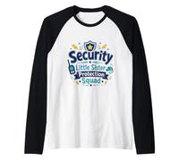 Seguridad del escuadrón de protección de Hermanas pequeñas de Guardia para Hermanos Camiseta Manga Raglan