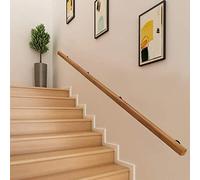 Seguridad il para escaleras de madera, soporte de pared de 2,8 m, uso en interiores para condominios, lofts, villas, pasillos y jardines, sistema de barandilla con reposabrazos