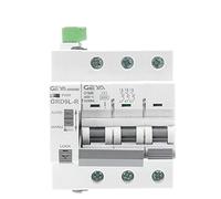 Seguridad inteligente de MCB del disyuntor GRD9L-R GYM9 3P 6KA reconectador automático carril dinar mini(GYM9-3P-MCB-16A,R-AC220V)