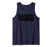 Seguridad Tercer Dedo perdido Divertido Seguridad Tercero Camiseta sin Mangas