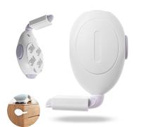 Seguro infantil para cajones, 2 piezas, para pegar, en blanco, para una distancia máxima de 25 mm entre la hoja y el marco, protección infantil para cajoneras y cajones, seguro de tres pulsadores