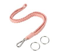 Segus Colgante Llaves Cuello, 1 Pieza Cinta Colgar Llaves, Lanyard Enfermera, con Mosquetón Giratorio Metálico, Correa Cuello para Porta Tarjetas, Silbatos (Rosa)