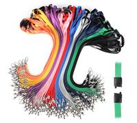 Segus Cuelga Llaves Cuello, 100 Piezas Cinta Cuello Llaves, Lanyards con Clip de Seguridad y Hebillas Giratorias Metálicas, para Entusiastas de las Actividades al Aire Libre