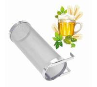 Segutage Filtro Cerveza Hop, Filtro Cerveza Artesanal 300 Micras, Colador de Lúpulo de Cerveza Casero con Gancho, Filtro Cerveza para Lúpulo y Mosto (10 * 25.5cm)