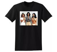SEGY8876S Charlies Angels T Shirt TV Show 1975 Season 1 2 3 4 5 Black XL
