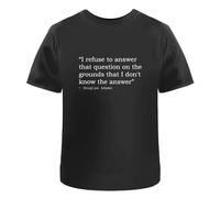 SEGY8876S Douglas Adams Quote T-Shirts Black S
