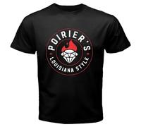 SEGY8876S Dustin Poirier Louisana Style Hot Sauce Logo T-Shirt Black S