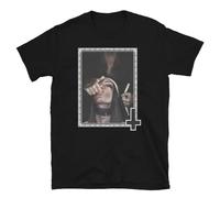 SEGY8876S Love Thy Lord Naughty Nun T-Shirt Black 3XL