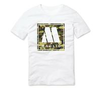 SEGY8876S Madlib The Beat Konducta Camo Print T Shirt White S