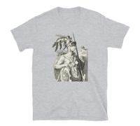 SEGY8876S Minerva's Insight, Ancient Mythology, Greek Gods, Goddess T-Shirt Grey S