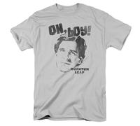 SEGY8876S Quantum Leap Oh Boy T Shirt Sci-Fi TV Time Travel Show Grey 3XL