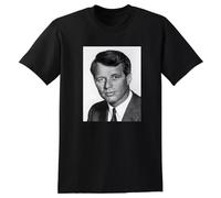 SEGY8876S Robert F Kennedy T Shirt RFK Bobby Kennedy Poster Black XL
