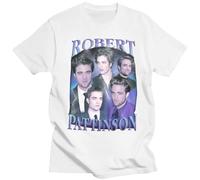 SEGY8876S Robert Pattinson T-Shirt Rob Edward Cullen White S