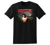 SEGY8876S Smallville T Shirt TV Show Season 1 2 3 4 bluray Cover Black XXL