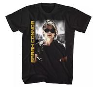 SEGY8876S Terminator Dark Fate Sarah Conner Movie T Shirt Black 3XL