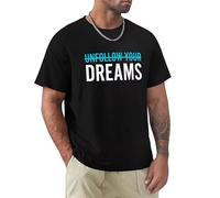 SEGY8876S Unfollow Your Dreams T-Shirt Black XXL