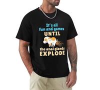 SEGY8876S Veterinarian Vet Tech It's All Fun and Games Until The Anal Glands Explode T-Shirt Black S