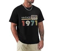 SEGY8876S Vintage 1971 Limited Edition Cassette T-Shirt Black L
