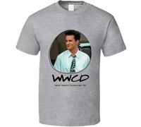 SEGY8876S WWCD What Would Chandler Do Friends T Shirt Grey XL