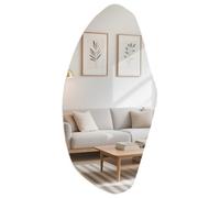 SEHAUSEU Espejo asimétrico Grande Espejo de Pared sin Marco Espejo de diseño 100 x 50 cm Espejo de baño Irregular Espejo de baño Espejo Decorativo para baño, Pasillo, Sala de Estar