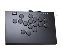 Sehawei Arcade Fight Stick,16 Keys Aluminum Alloy Game Keyboard,Street Fight keypad with Turbo Functions & Custom RGB para PS4/Switch/PC/PS3/Steam (M16 Plus)