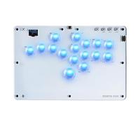 Sehawei Arcade Stick R16 Controlador Arcade de 16 Teclas para PC/Ps3/Ps4/Switch/Steam,Stick de Lucha para Juegos de Lucha con RGB Personalizado & Funciones Turbo & Hot Swap white