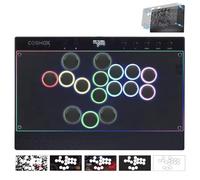 Sehawei Haute42 C16 Leverless Arcade Controller - Magnetic Detachable Panel para DIY Art, RGB Button Rims, Tournament Lock Switch - Compatible con Switch 2/Switch/PC/PS3/PS4/Steam