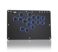 Sehawei Haute42 T16 Pro V2 - Gamerfinger de arcade con todos los botones, funciones turbo y RGB personalizado, controlador de arcade Street Fight para PC/PS3/PS4/Switch/Steam Game Keyboard-Soporta Hot