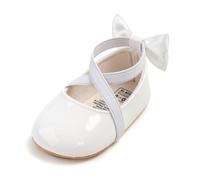 Sehfupoye Baby Mary Jane Princesa - Zapatos para aprender a andar con perla (0-18 meses)