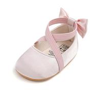Sehfupoye Baby Mary Jane Princesa - Zapatos para aprender a andar con perla (0-18 meses)