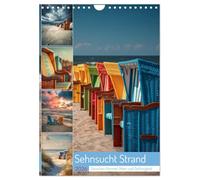Sehnsucht Strand (Wandkalender 2026 DIN A4 hoch), CALVENDO Monatskalender: Dieser Kalender zeigt den Strand von seiner schönsten Seite authentisch, nordisch und zeitlos.
