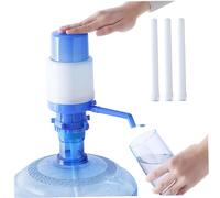 Sehoangd Bomba de Agua Manual Bomba dispensadora de Agua portátil con válvula de Parada de Prensa Manual Dispensador de los dispensadores de fría y Caliente de 2 a 6 galones