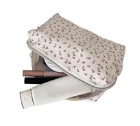 Sehuby Bolsas de almacenamiento, bolsa de maquillaje de mano, soporte para artículos de tocador, organizador de viaje, práctico bolsa de almacenamiento de papelería para uso diario