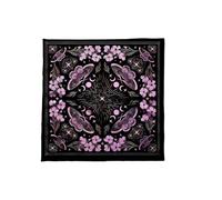 Sehuby Mantel de tarots con diseño de flores y estrellas, tela de altares, adivinaciones, tarjetas, tapiz, suministros de brujería
