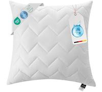 sei Design® Classic Dream Almohada de Microfibra 80 x 80 m, Blanco, Acolchado