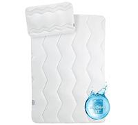 SEI DESIGN Juego de cama para bebe (Cojín 40 x 60 + edredón 100 x 135) con certificación Oeko-Tex Standard 100 y para personas alérgicas.