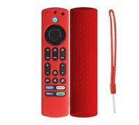 SEIAIYG Funda Compatible con Amazon Fire TV Stick 4K MAX, Carcasa Protectora de Silicona Ligera y Lavable, Resistente a Arañazos - Rojo