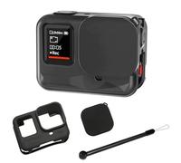 SEIAIYG Funda Compatible con Insta360 Ace Pro 2, Carcasa Estuche Protectora de Silicona con Tapa de Lente y Cordón - Antipolvo & Antideslizante