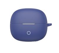 SEIAIYG Funda Compatible con Realme Buds Clip, Estuche Protectora de Silicona con Mosquetón, Anticaídas y Antipolvo - Azul