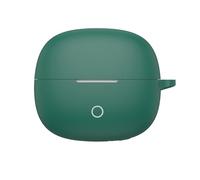 SEIAIYG Funda Compatible con Realme Buds Clip, Estuche Protectora de Silicona con Mosquetón, Anticaídas y Antipolvo - Verde
